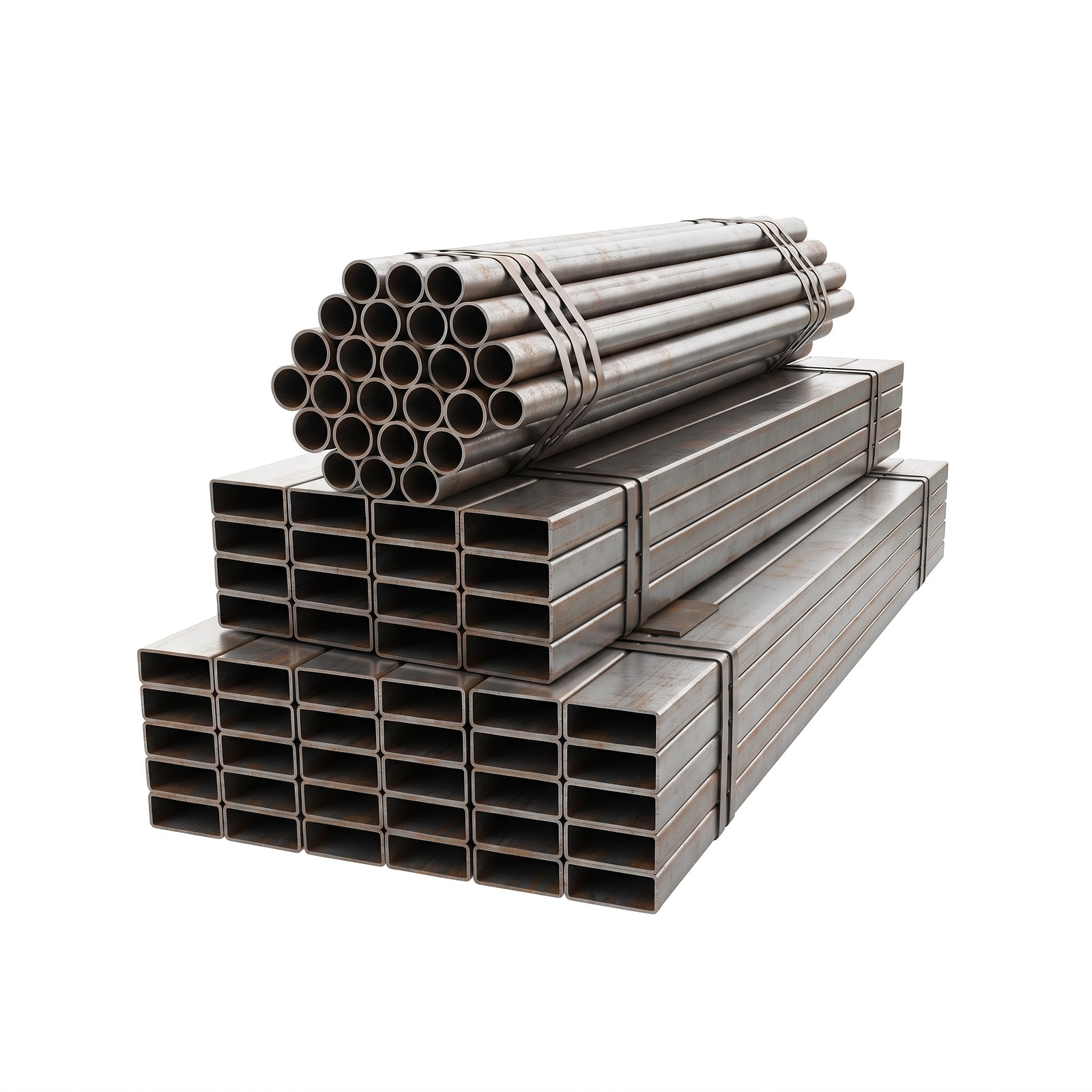 Round and square pipes